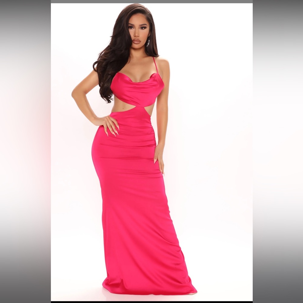 Satin maxi dress